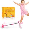 Ankle Skip Ball for Kids - Foldable Flash Wheel Skip Ball, O...