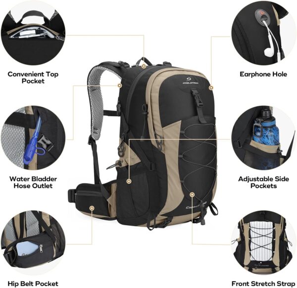 Maelstrom Hiking Backpack,Camping Backpack,40L Waterproof Hi...