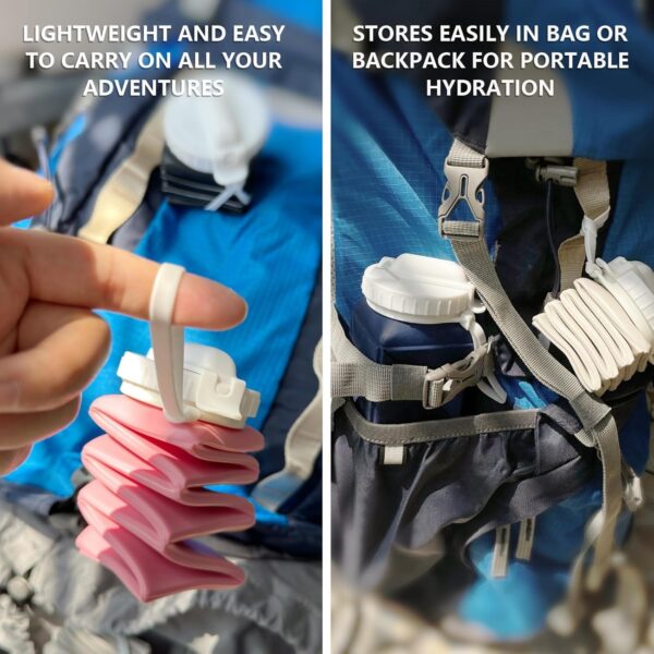 Collapsible Water Bottles, Silicone Foldable Portable Water ...
