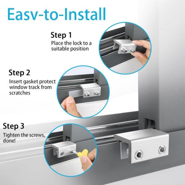 Window Locks (4 Sets), Window Locks for Up and Down Windows,...