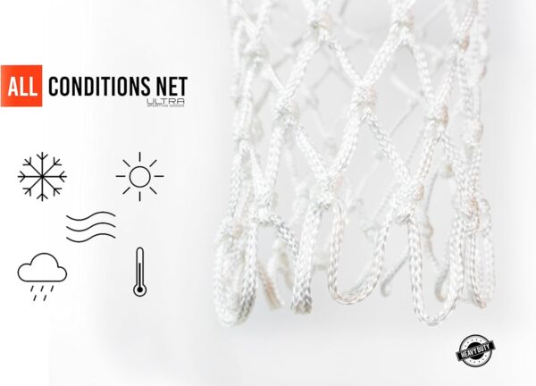 Heavy Duty Basketball Net Replacement - All Weather Anti Whi...