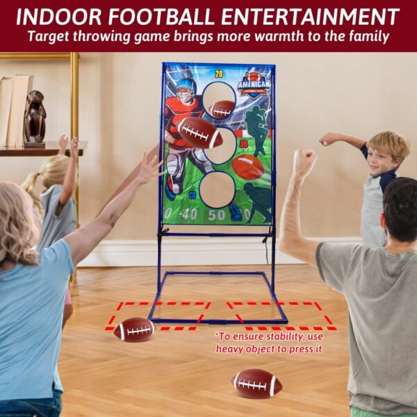Football Toss Game with 4 Inflatable Balls, Football Throwin...