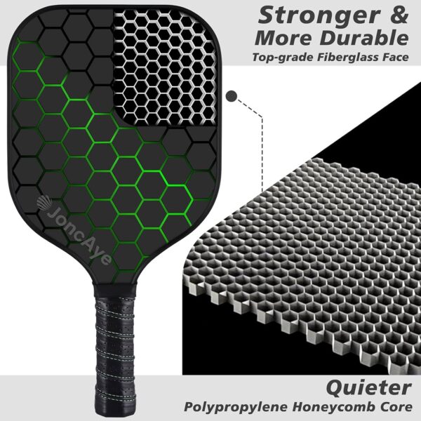 JoncAye Pickleball-Paddles-Set of 4 or 2 Rackets with Balls ...
