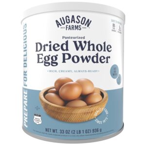 Augason Farms Pasteurized Dried Whole Egg Powder Can, Real E...