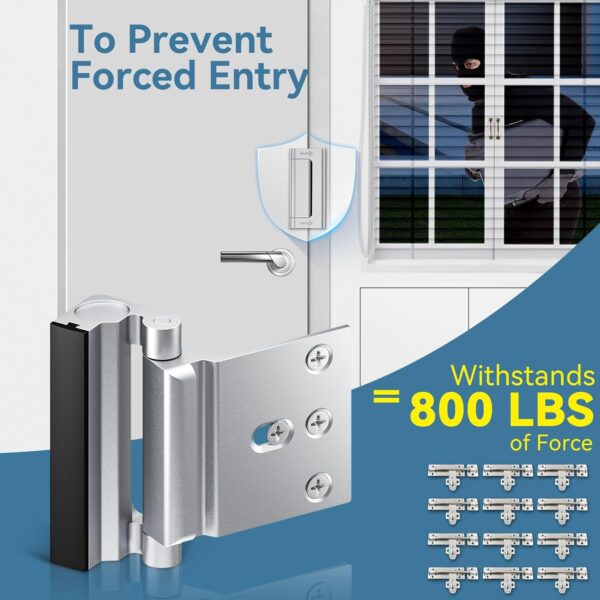 3Pcs Door Reinforcement Lock, Door Locks for Kids Safety, Do...