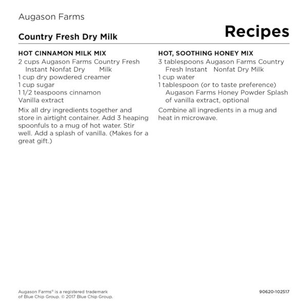 Augason Farms Country Fresh Instant Nonfat Dry Milk Can, Eme...