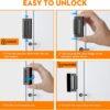 Home Security Door Reinforcement Lock, Upgraded Front Door L...