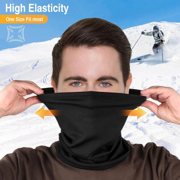 2 Pack Winter Neck Gaiter Warmer for Men&Women,Windproof Fac...