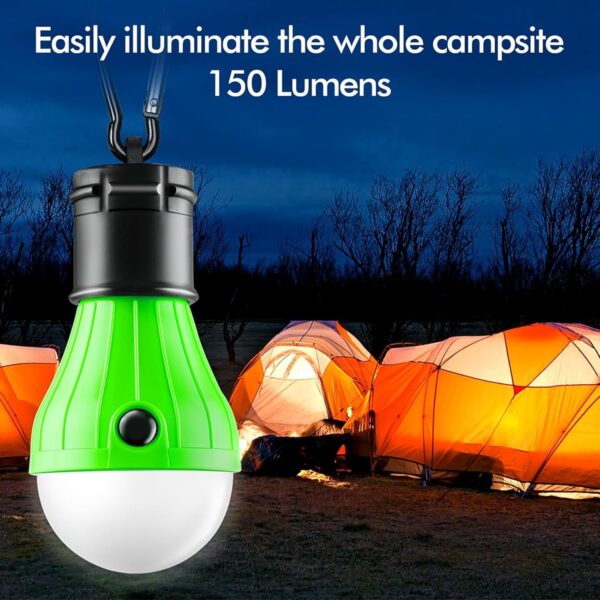 Tent Lamp 4 Packs Portable LED Tent Lights Clip Hook Hurrica...