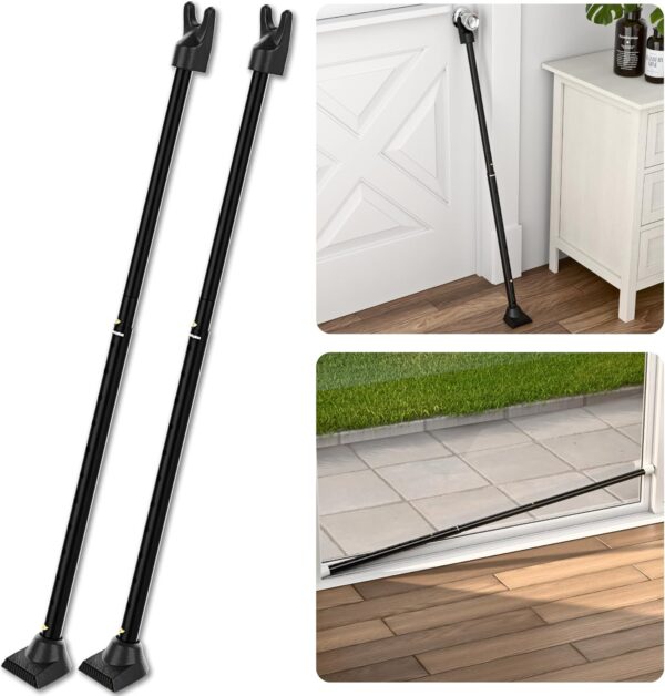 SECURITYMAN 2-in-1 Door Security Bar & Sliding Patio Door Se...