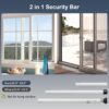 DIIG Sliding Door Security Bar，17.7-50.5inch Adjustable Lock...