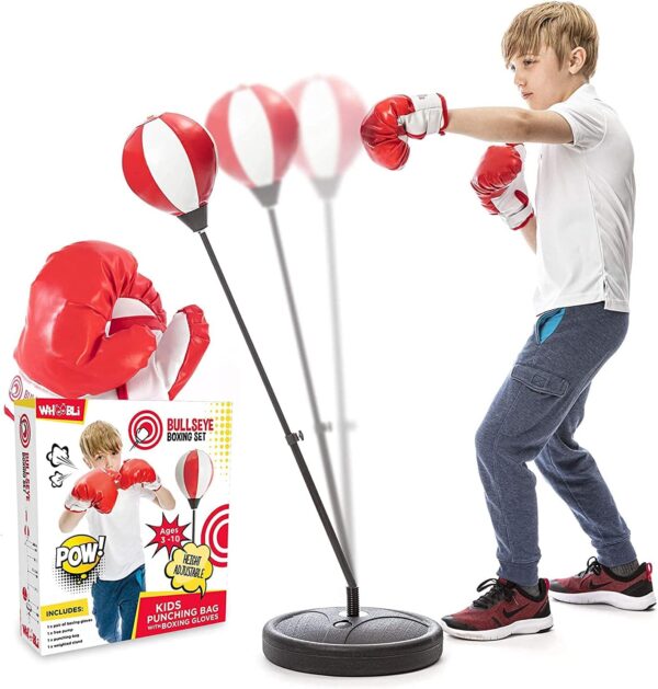 Whoobli Punching Bag for Kids Incl Boxing Gloves | 3-10 Year...