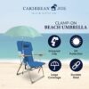 Beach Umbrella for Chair, Adjustable and Universal Clamp On ...