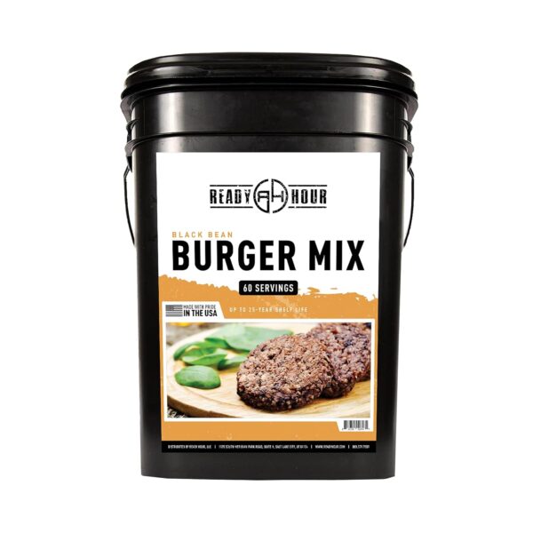 Ready Hour, Black Bean Burger Mix, Real Non-Perishable Recip...