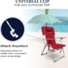 Beach Umbrella for Chair, Adjustable and Universal Clamp On ...