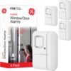 GE Personal Security Window and Door Alarm, 4 Pack, DIY Prot...