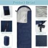 12 Pcs Camping Sleeping Bags Bulk 4 Seasons Warm Cold Weathe...