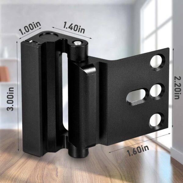 2Pack Home Security Door Reinforcement Lock, Childproof Safe...