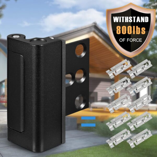 2Pack Home Security Door Reinforcement Lock, Childproof Safe...
