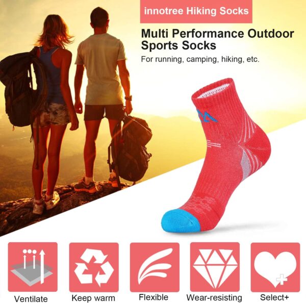 innotree Quarter Ankle Hiking Socks for Women, Thick Cushion...