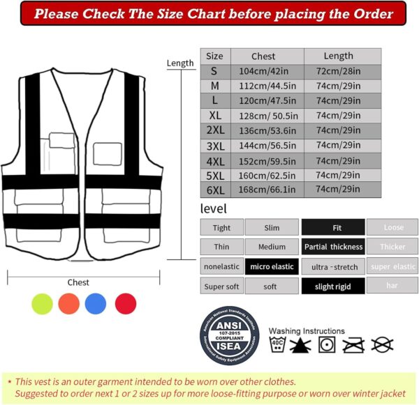 Tydon Guardian Reflective Safety Vest for Women Men High Vis...