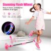 Ankle Skip Ball for Kids - Foldable Flash Wheel Skip Ball, O...