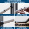 Rerishom Door Security Bar, Door Stoppers Security bar,Heavy...