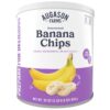 Augason Farms Sweetened Banana Chips Can, Emergency Food Sup...