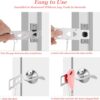 AceMining Portable Door Lock Home Security Door Locker Trave...