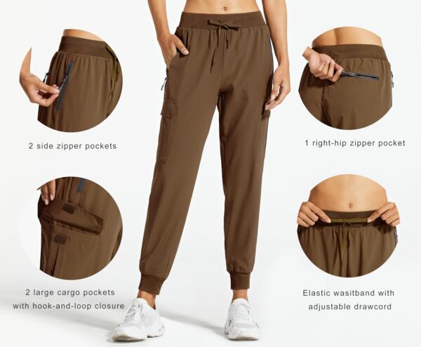 Libin Women's Cargo Joggers Lightweight Quick Dry Hiking Pan...