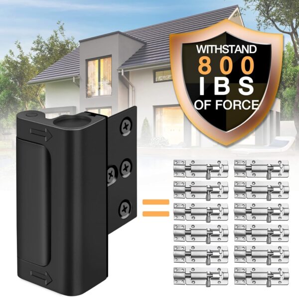 Home Security Door Lock Reinforcement - Child Proof High Sec...