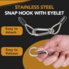 4 Pack Stage Light Safety Cables for Stage DJ Party Lights T...
