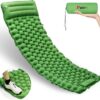 Camping Sleeping Pad, Ultralight Camping Mat with Pillow Bui...