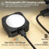 3 Pcs Black LED Camping Lights Tent Lights Portable Recharge...
