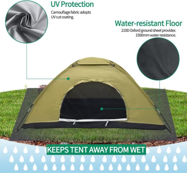 Sutekus Tent Camouflage Patterns Camping Tent Backpacking Te...