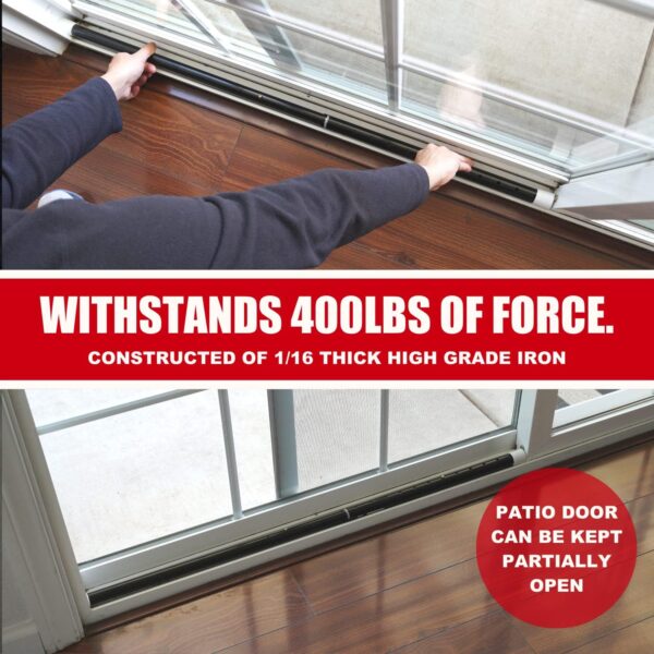 SECURITYMAN 2-in-1 Door Security Bar & Sliding Patio Door Se...