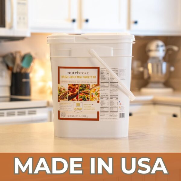 Nutristore Emergency Buckets | Premium Freeze-Dried Meats | ...