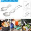 Odoland 6pcs Camping Cookware Mess Kit with Lightweight Pot,...
