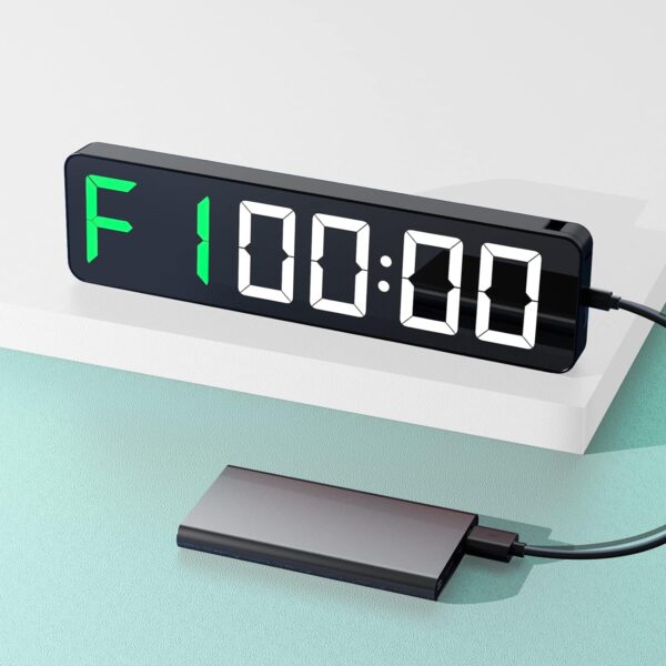 Gym Timer 15" Large LED Display Wall Clock | Interval Workou...