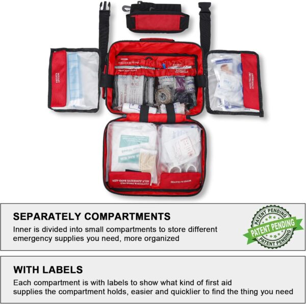 Premium 420 Piece Large First Aid Kit for Home, Car, Travel,...