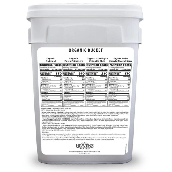 Heaven’s Harvest 25-Year Organic Family Food Kit — Emergency...