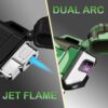 2 Pack Waterproof Lighter Outdoor Windproof Torch Lighter Du...