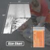 Emergency Mylar Thermal Blankets -Space Blanket Survival kit...