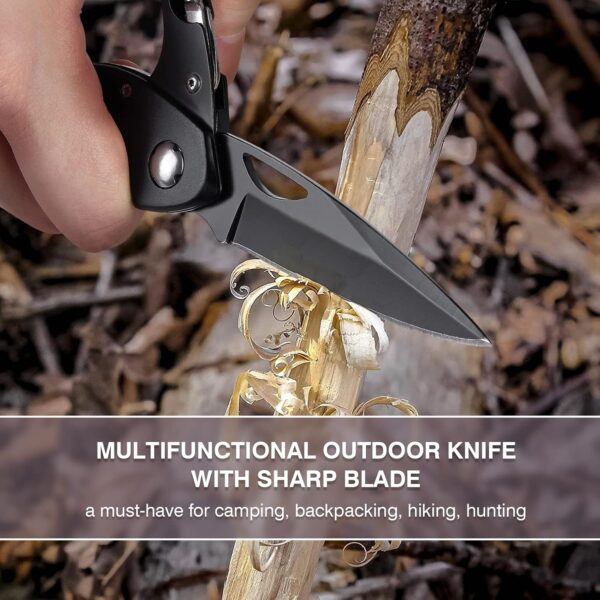 Multitool Carabiner with Pocket Knife, Stocking Stuffers Gif...