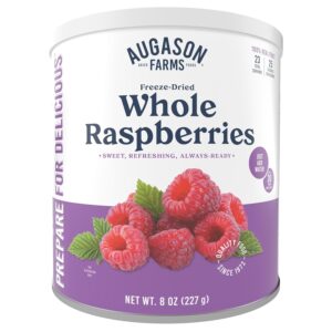 Augason Farms Freeze Dried Whole Raspberries Can, Emergency ...