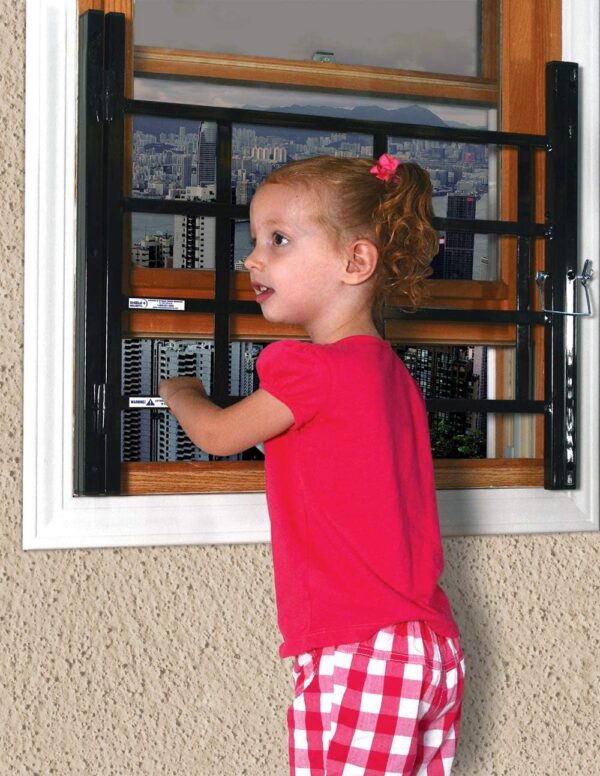 Segal S 4767 Carbon Steel Fixed 4-Bar Window Grill for Home ...