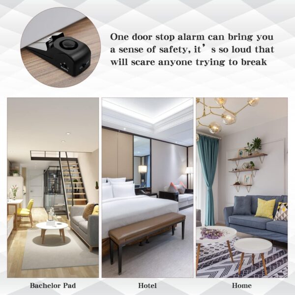 EMDMAK Door Stop Alarm with 120DB Siren Door Stop for Home &...