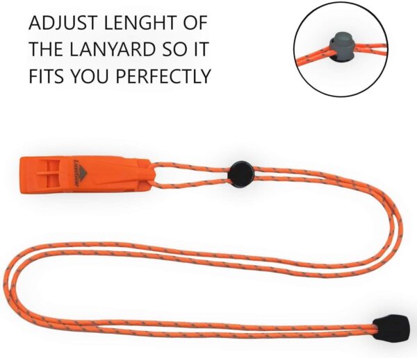 Emergency Whistles with Lanyard Safety Whistle Survival Shri...