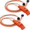 Emergency Whistles with Lanyard Safety Whistle Survival Shri...