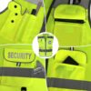 TCCFCCT Security Vest for Men Women 9 Pockets High Visibilit...